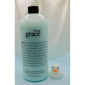 Large 32 oz Philosophy Living Grace 3-in-1 Shampoo Bath & Shower Gel w/ pump